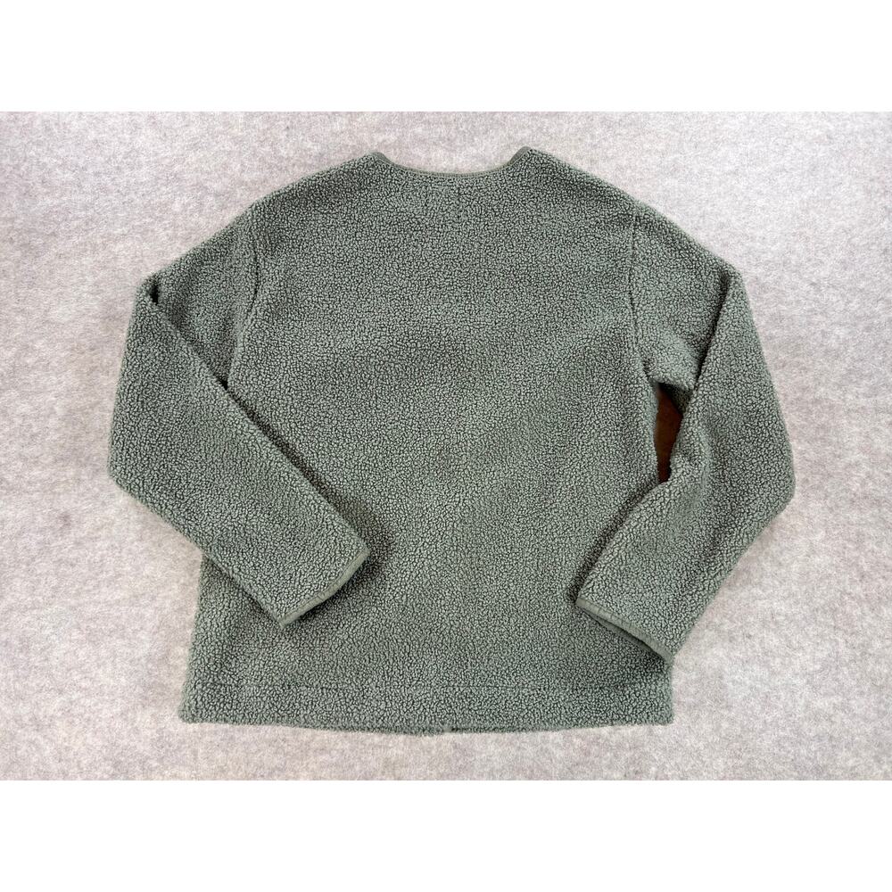 Joie Teddy Sherpa Jacket Snap Front Sage Green Women's Size XS NEW - Picture 2 of 5